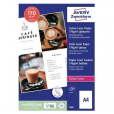 Avery 1298 Fotopapper Glättat för laserskrivare, 170 gsm A4 150ark